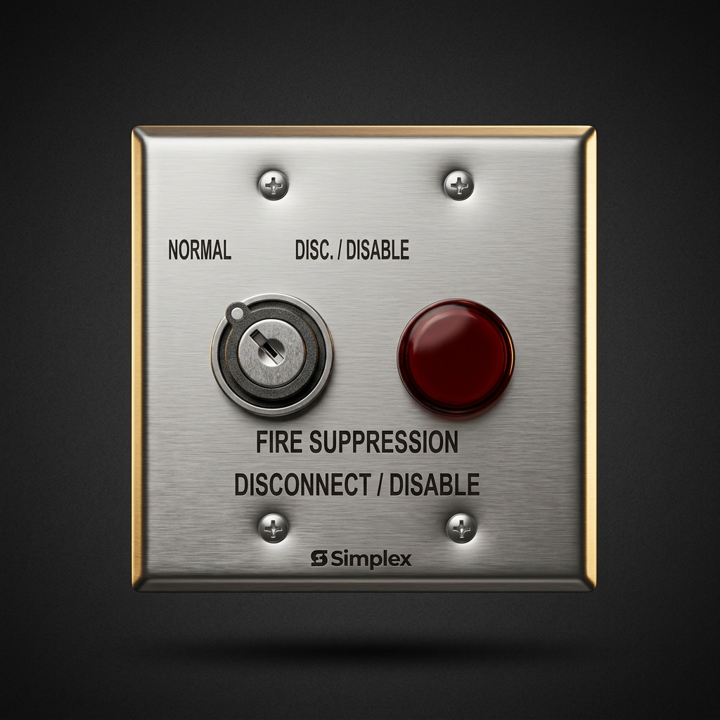 مفتاح فصل نظام الإطفاء Simplex